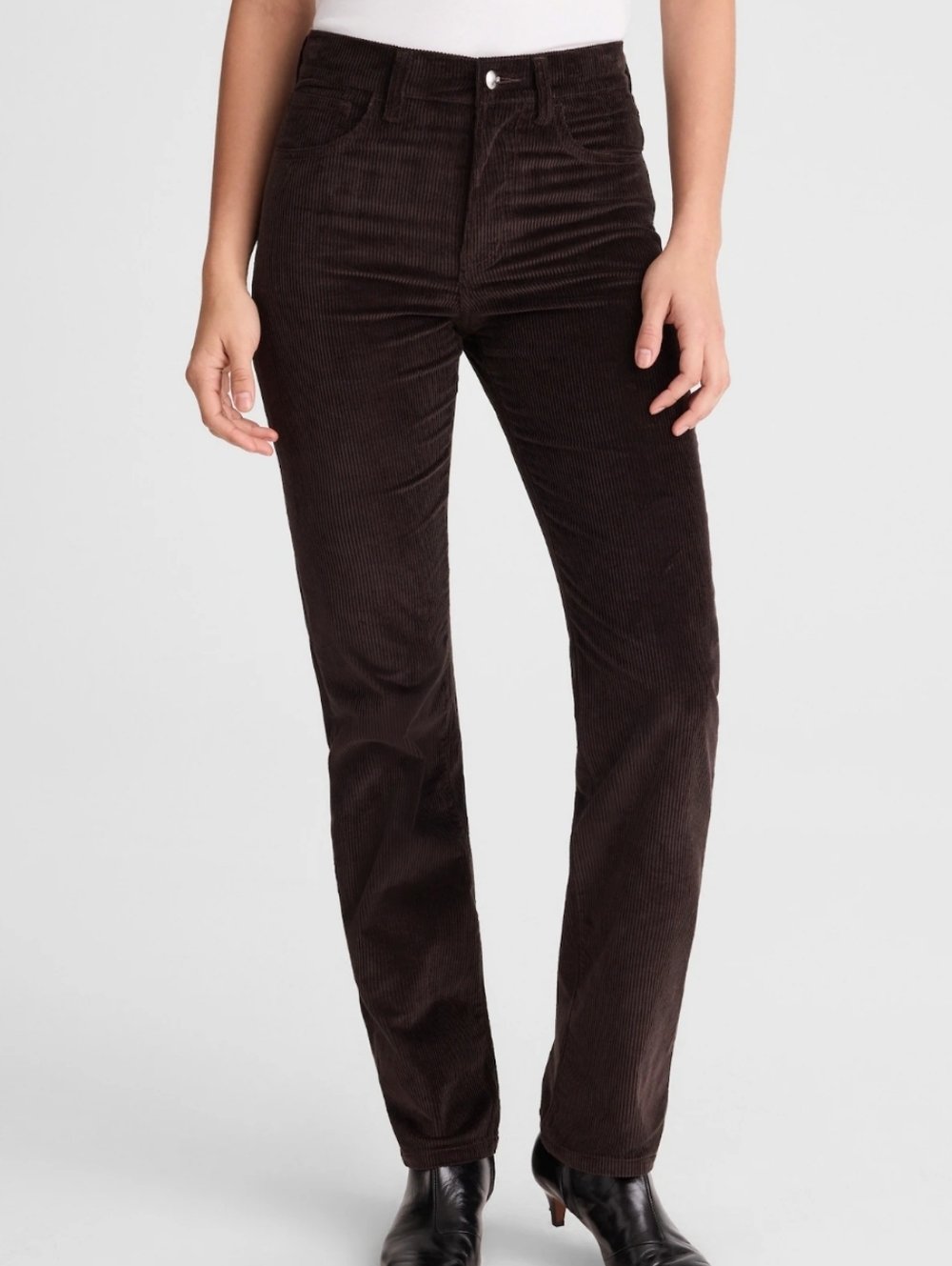 Madewell The Longline Straight Pant in Corduroy NW472 Size 31 NWT Brown